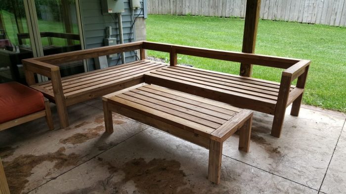 Diy patio sectional