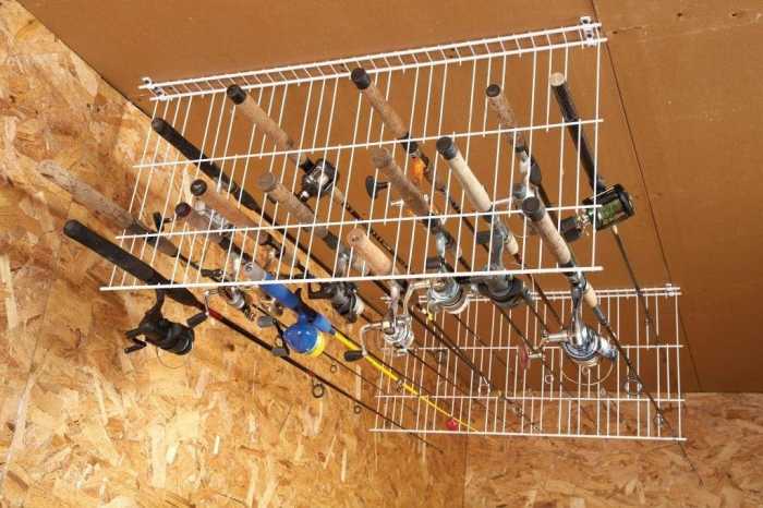 Fishing rod rack diy