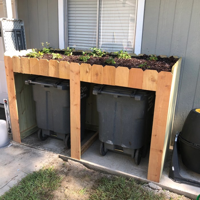 Diy trash can bin